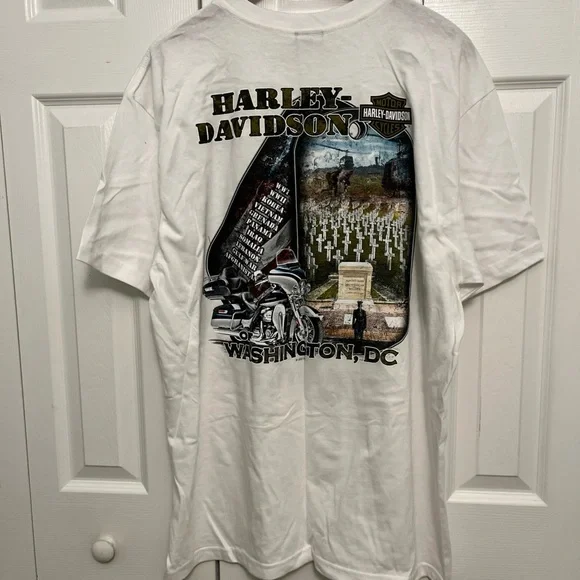 Harley-Davidson White 'Rolling to Remember' Tee - Picture 8 of 8